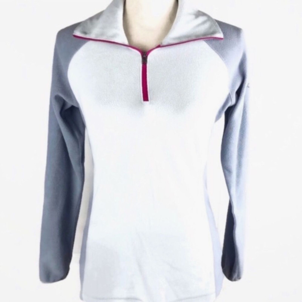 Columbia Glacial Fleece Pullover Half Zip III Top Women's Sz XS Periwinkle Blue